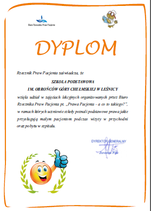 dyplom pacjent